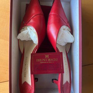 Bruno Maglin Red Heels (Size 9 -- Barely Worn)